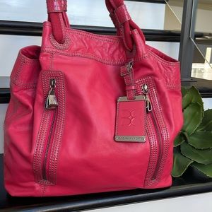 NEW BCBG Maxazra genuine, leather hobo, shoulder handbag purse, extra large